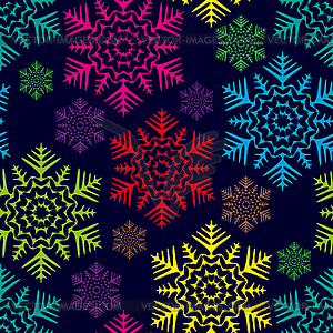 Christmas background. Snowflakes - vector image