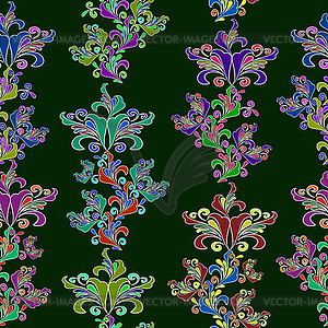 Graphic element. Floral seamless texture - color vector clipart