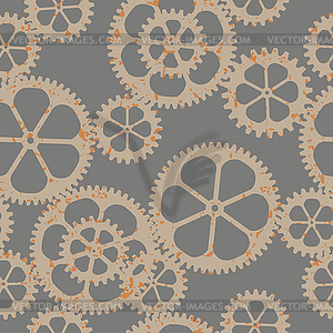 Technical background. Abstract gear - vector clipart