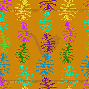 Seamless. leaves and branches - vector image