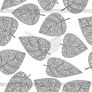 Seamless. leaves and branches - vector clipart