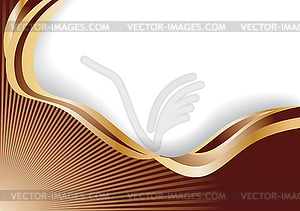 Abstract chocolate wave - vector clipart