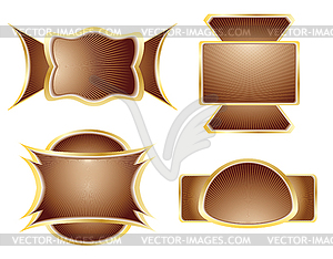 Elegance chocolate label - vector clipart