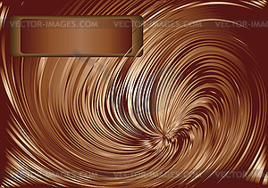 Chocolate swirl background - vector clip art