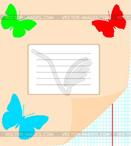 Writing-book for writing - vector clipart