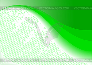 Background on green color - vector clip art