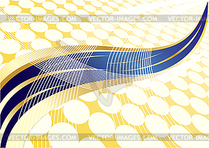 Abstract gold and blue background with dot - vector clip art