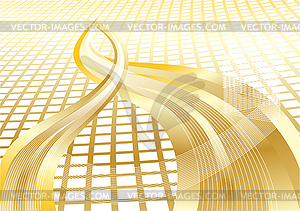 Gold abstract background with texture - vector image