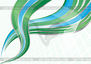Зеленый и синий фон - рисунок в векторе