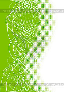 Зеленый цветочный фон - векторный клипарт EPS