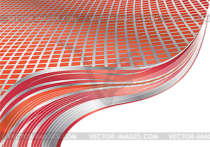 Abstract red background - vector image