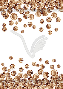Chocolate circle - vector clipart