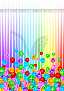Colorful background with circle - vector image