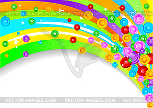 Colorful background with circles - vector image