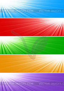 Bright banners - vector image