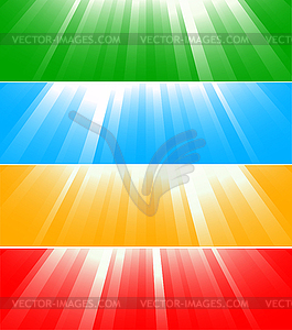 Colorful banners - vector clipart / vector image