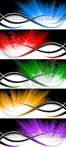 Bright banners - vector image
