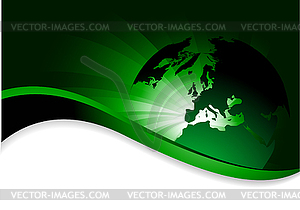 Abstract background with globe - vector image