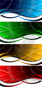 Bright banners - vector image