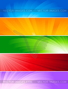 Set of colorful baners - vector image