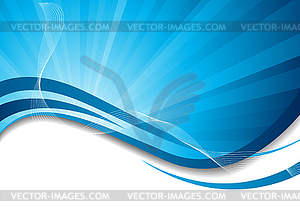 Background with ray - vector image