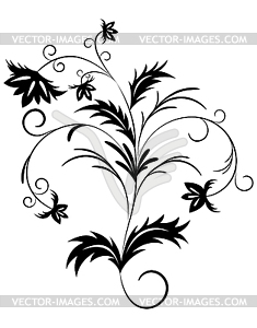 Floral branch - vector clipart