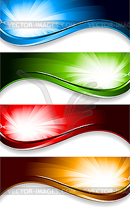 Bright banners - vector image