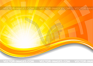 Background in orange color - vector clipart / vector image