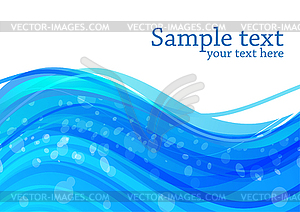 Abstract waves - vector image