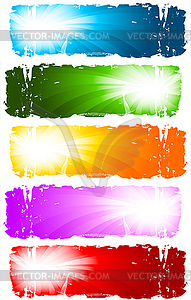 Swirl banners. collection - royalty-free vector image