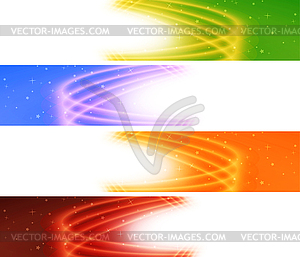 Glossy colorful banner. set - vector EPS clipart