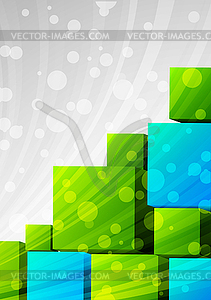 Abstract background with cubes - vector image