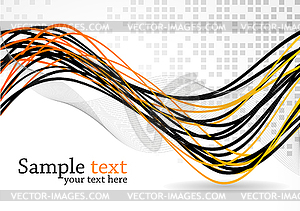 Abstract background. with wavy lines - vector clipart