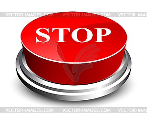 Stop button - vector image