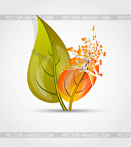 Abstrac leaves design - vector clipart