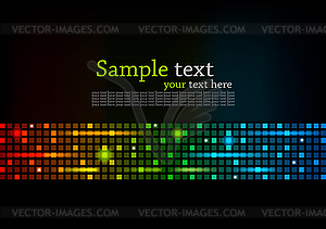 Abstract colorful background with square - vector clipart