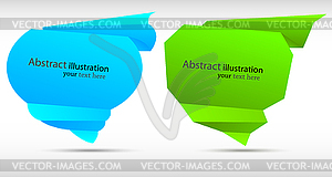 Abstract speech bubbles. Colorful - vector image