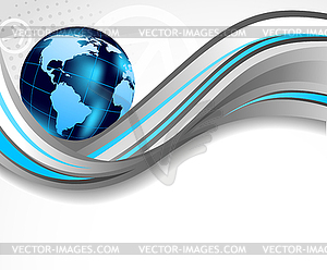 Wavy background - vector clipart