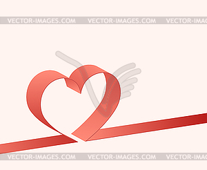 Background with heart - vector clipart