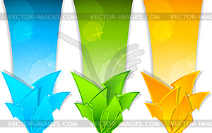 Banners with arrows - vector clip art