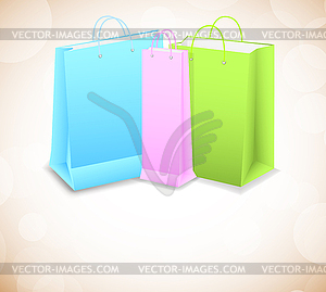 Background with shopping bags - royalty-free vector image