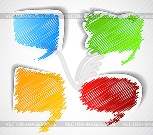 Set of speech bubbles - vector clip art