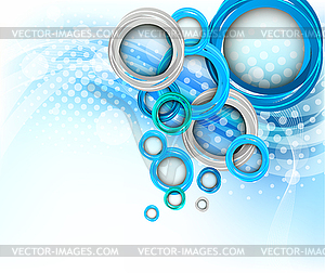 Background with circles - vector clipart