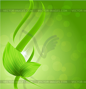 Abstract green design - vector image