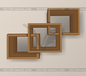 Bookshelf - vector clip art