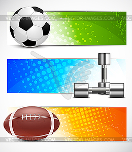 Set of sport banners - vector image