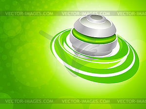Background with spheres - vector image