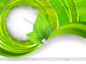 Bright green background - vector clip art