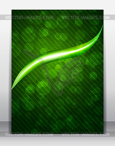 Bright green poster - color vector clipart