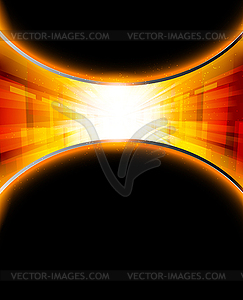 Bright orange background - vector image